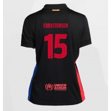 Barcelona Andreas Christensen #15 Bortedrakt Kvinner 2024-25 Kortermet